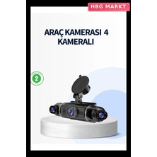HBG Markt 4 Kanallı Araç Kamerası Ön, Arka ve Yan Görüş Kaydı