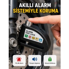 Toptan Bulurum Alarm Sensörlü Disk Kilidi Motosik Scooter Bisik Güvenlik Yeni Nesil