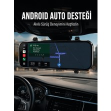 Kaufhier Dokunmatik Ayna Carplay Araç Kamera Ekranı Ön Arka Kayıt Destekli