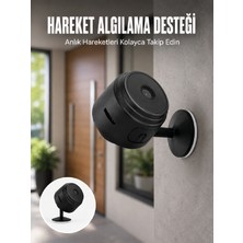 Kaufhier A9 Hd Mini Güvenlik Kamerası Wifi Bağlantılı Manyetik Tabanlı Ev ve Ofis Kamerası