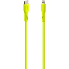 2DK60NS Ttec Usb-C - Lightning Hızlı Şarj Kablosu 120CM Neon Sarı