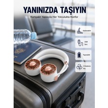Toptan Bulurum USB Şarjlı Katlanabilir Mini Boyun Fanı 1–3 Saat Kullanım