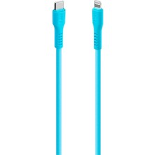 2DK60NM Ttec Usb-C - Lightning Hızlı Şarj Kablosu 120CM Neon Mavi