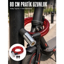Kaufhier Faf Pvc Kaplamalı Anahtarlı Bisik Kilidi ile Güvenli Park Deneyimi