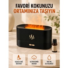 Kaufhier Alev Efektli Aroma Difüzörü Uçucu Yağ Destekli USB Hava Nemlendirici