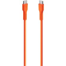2DK59NT Ttec Usb-C - Usb-C 120CM 60W Pd/qc Hızlı Şarj/data Kablosu Neon Turuncu