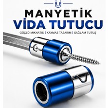 Nzb Mıknatıslı Vida Tutucu Halka 1/4 Inç 6,35 mm Bits Uç Matkap Tornavida Vidalama Aparatı (1 Adet)