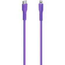 2DK60NMR Ttec Usb-C - Lightning Hızlı Şarj Kablosu 120CM Neon Mor