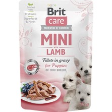 Brit Care Mini Puppy Kuzu Etli Soslu Fileto Küçük Irk Yavru Köpek Konservesi 85 gr