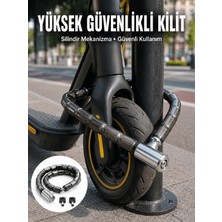 Kaufhier Faf Pvc Kaplamalı Dayanıklı Motosik ve Bisik Güvenlik Kilidi