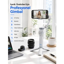 Kaufhier Akıllı Telefon Gimbal Sabitleyici 360° Takip Özellikli Profesyonel Video Çekim Stabilizeri