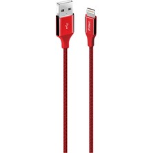 2DK16K Ttec Alumicable Usb-A - Lightning Şarj Kablosu Kırmızı