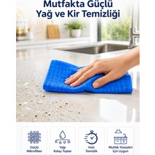 Kaufhier Ultra Emici Mikrofiber Bez Cam Ayna Mutfak Banyo Araç Temizlik Bezi 40X40 cm