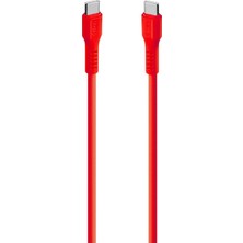 2DK59NK Ttec Usb-C - Usb-C 120CM 60W Pd/qc Hızlı Şarj/data Kablosu Neon Kırmızı