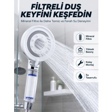 Toptan Bulurum Faf Filtre Hazneli Duş Başlığı Güçlü Akışlı Pratik Banyo Duşu
