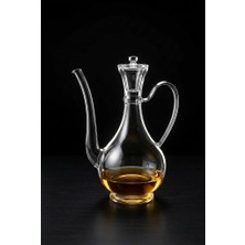 Atbyhome Borosilikat Cam İbrik Yağdanlık 750 ml - Akıtmayan Kulplu Ve Kapaklı Yağlık Sirkelik