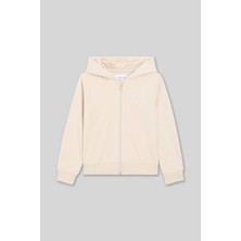 Panço Calvin Klein Unisex Çocuk Gri Fermuarlı Sweatshirt