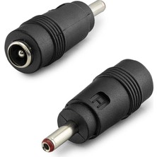 Aslanoğlu Store Çevirici Notebook Adaptör Ucu 3.5*1.35 (M) To 5.5*2.5 (F) 10LU Paket Siyah