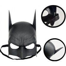 Aslanoğlu Store Maske Siyah Renk Çocuk Boy Arkadan Lastikli Batman Si 20X14 cm