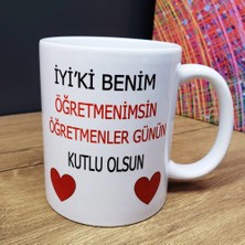 Aslanoğlu Store 8 x 10 cm Bardak Öğretmene Hediye Kupa