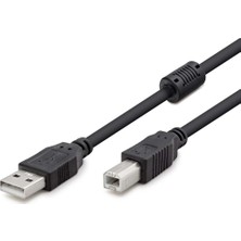 Aslanoğlu Store 1.5m Ölçülü USB Prınter Kablosu Siyah