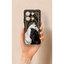 Vip Case Infinix Note 30 Uyumlu Asil Sevgili Atlar Desenli Silikon Kılıf