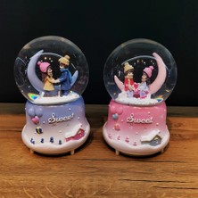 Aslanoğlu Store 9.5 x 9.5 cm Cam 3 Adet Kar Küresi Büyük Püskürtmeli