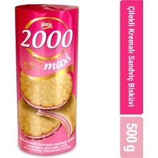 Bifa 2000 Çilekli Kremalı Sandviç Bisküvi 500GR