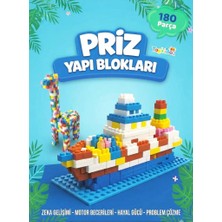 Farbu Oyuncak Priz Yapı Blokları 180 Parça Eğitici Yapboz Zeka Geliştirici Motor Beceri Oyuncağı 3+ Yaş