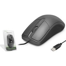 Aslanoğlu Store USB Kablo Lu Optik Mouse Siyah