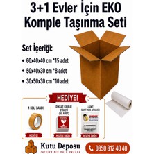 Kutu Deposu 3+1 Evler Için Eko Komple Taşınma Seti