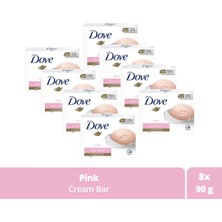 pasajdanal Beauty Cream Bar Katı Güzellik Sabunu Pink Nemlendirici Etkili 90 G X8 Adet