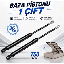 Nzb (2 Adet) Baza Makası Gazlı Amartisör Pistonu 750 Newton 36 cm Baza Üst Kapak Kaldırma