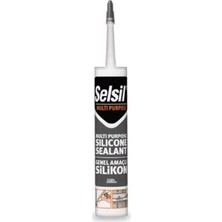 Selsil SELSİL-2527 Üniversal Silikon 280 gr Şeffaf - 25'li Paket