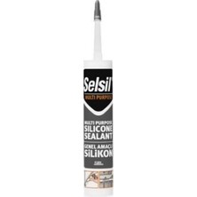 Selsil SELSİL-2529 Üniversal Silikon 280 gr Siyah - 25'li Paket