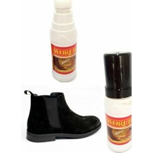 World Süet Nubuk Likit Siyah Ayakkabı Boyası 100ML - 12'li Paket
