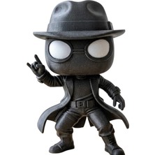 Renibo Spider-Man Noir Özel Tasarım Figür - Marvel Örümcek Adam Dekoratif Biblo Masa Üstü Obje