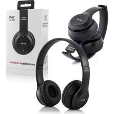 ALFA AKSESUAR 03 Bluetooth Kablosuz Kulaklık Siyah Wireless 5.0 Kulak Üstü Uzun Pil Ömrü