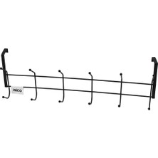 KRT Ibico K13-110 F.a-03 Amerikan Kapı Arkası Askı 6 Kollu Siyah Bilyeli - 5'li Paket