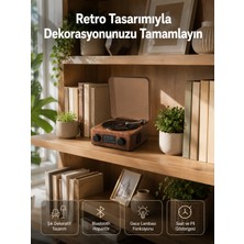 Dekoratif Gece Işıklı Bluetooth Hoparlör – Saatli Tasarım Yeni Nesil