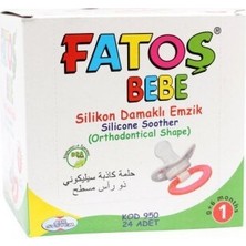 Fatoş BEBE-950 No-1 Silikon Damaklı Emzik - 24'li Paket