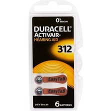 Duracell Işitme Cihaz Kulak Pili 6 Adet 312 - 10'li Paket
