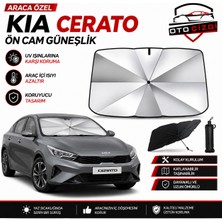 OtoÇizgi Kia Cerato Şemsiye Tip Ön Cam Güneşliği Katlanabilir Uv Korumalı Araç Cam Güneşlik