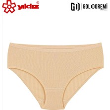 Yıldız Çamaşır Yıldız 3582-6 Kadın Büyük Beden %100 Pamuklu Rahat Yüksek Bel Biyeli Külot 1 Adet