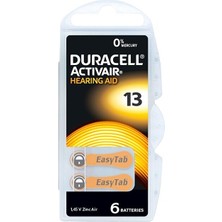 Duracell Işitme Cihazı Kulak Pili 6 Adet 13 - 10'li Paket