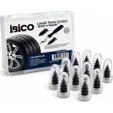 İbico Ibico İ13-139 Lastik Tamir Çivisi 10'lu Set Şeffaf Plastik Kutulu - 20'li Paket