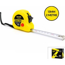 Rodi Rodı Measurıng Tape Şerit Metre 2mt x 13MM Stoplu Çek Sarsın Otomatik Kilit Bas Durdur - 36'li Paket