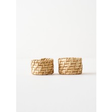 Bella Maison Frida 2'li Peçete Halkası Naturel (4,5x3,5 Cm)