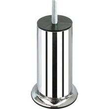 KRT Ibico Tombul Koltuk Baza Ayak 10CM 90-1012-1-01 M10 Kalın Vidalı Krom - 10'li Paket
