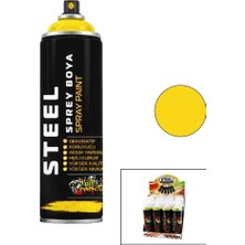 Steel Sprey Boya 200ML Sarı - 12'li Paket